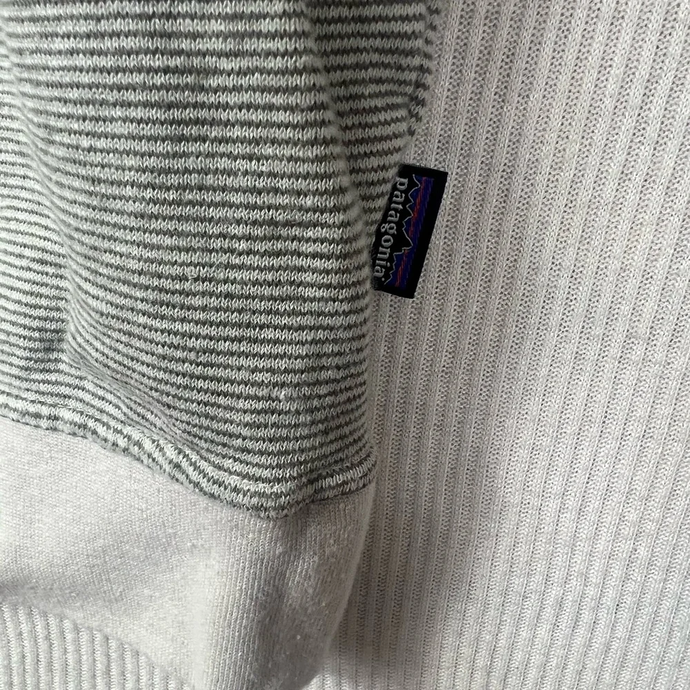 Patagonia Trail Harbor Organic Cotton Hemp Crewneck Sweatshirt Men’s XL Striped - Picture 5 of 10